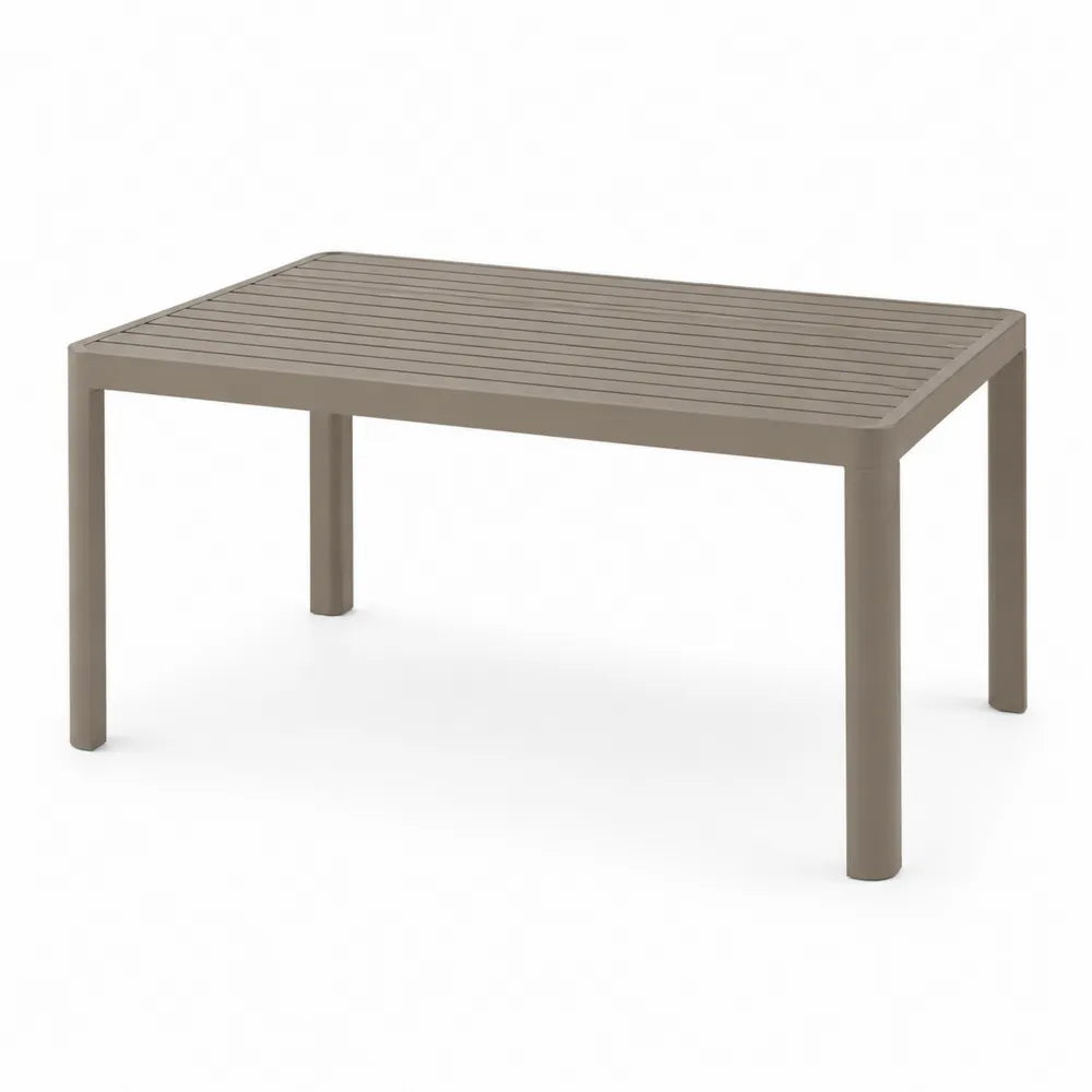 Rechteckiger Gartentisch Kunststoff Braun 150x90x75cm