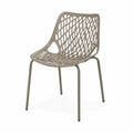 Stuhl aus Polypropylen und Metall Beige